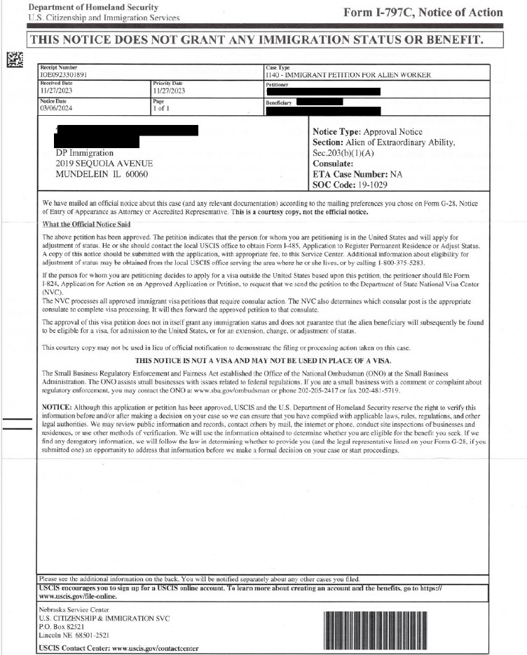 USCIS Approval after RFE